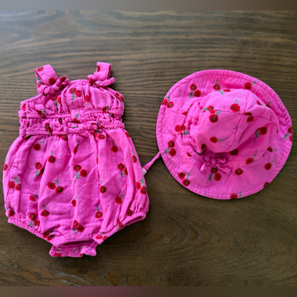 Jessica Simpson Pink Cherry Kids Hat